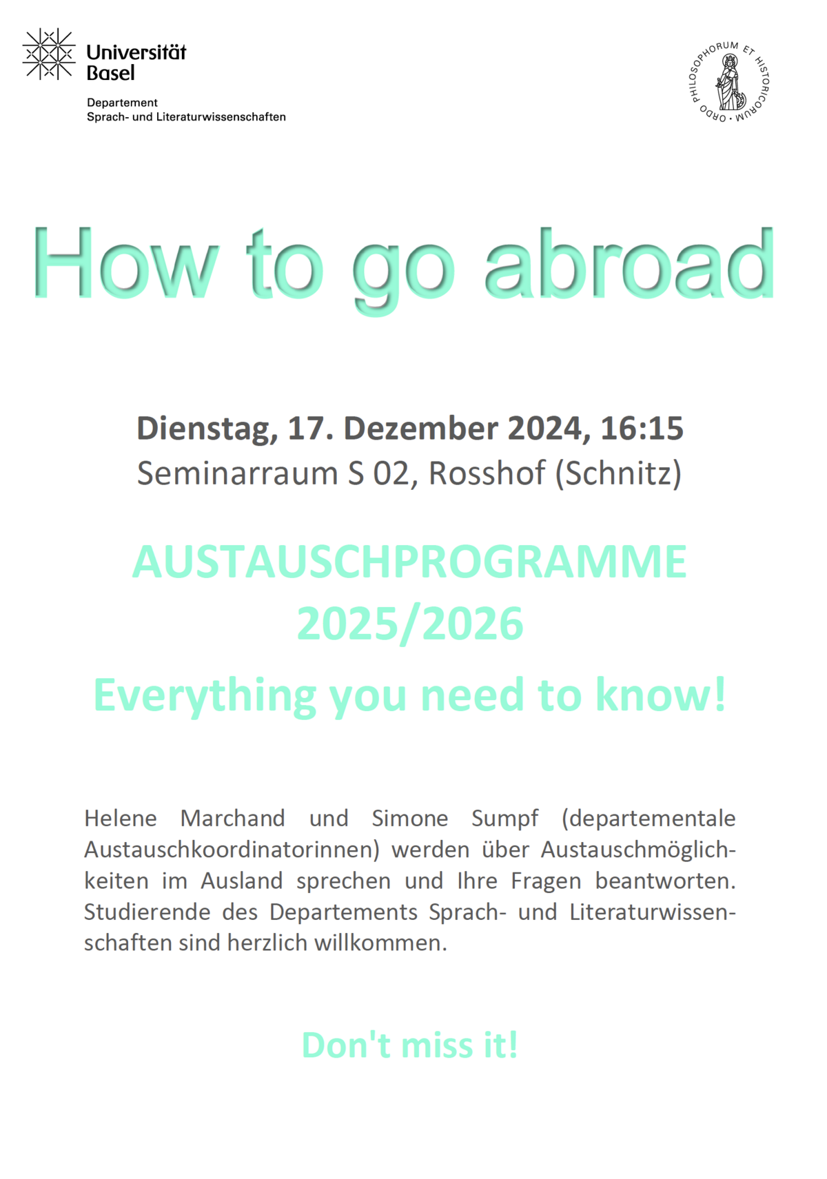 How to go abroad: Austauschprogramme 2025/2026 | Anglophone Linguistics ...